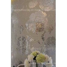 Rose Flower Pattern Glass Mosaic Pattern Wall Tile (HMP799)